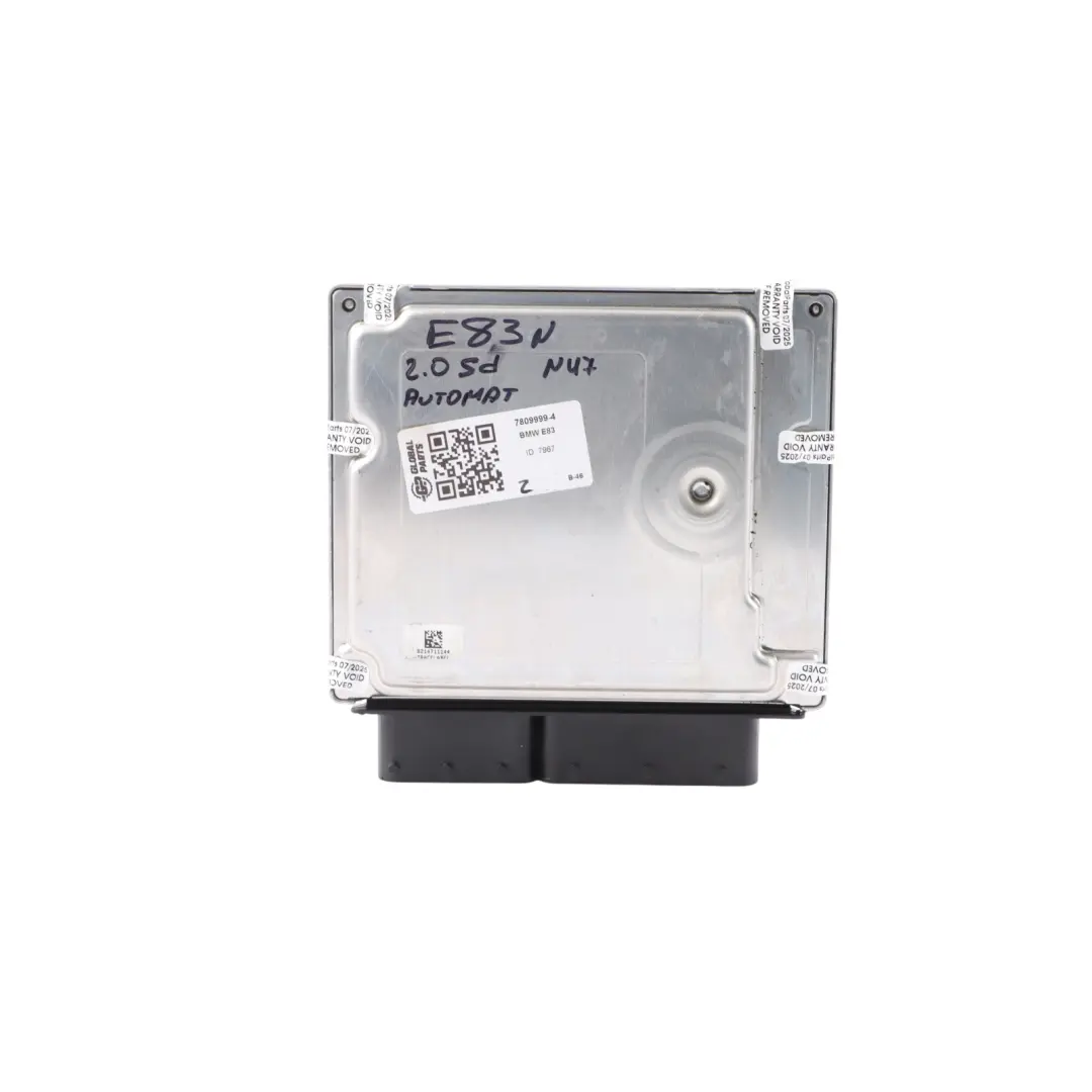 1.8sd 2.0sd N47 177HP Engine Control ECU DDE Automatic to BMW X3 E83 LCI with Part number 7809999 BMW X3 E83 LCI 1.8sd 2.0sd N47 177HP Engine Control ECU DDE Automatic - SKU 7809999-4 - Part number 7809999