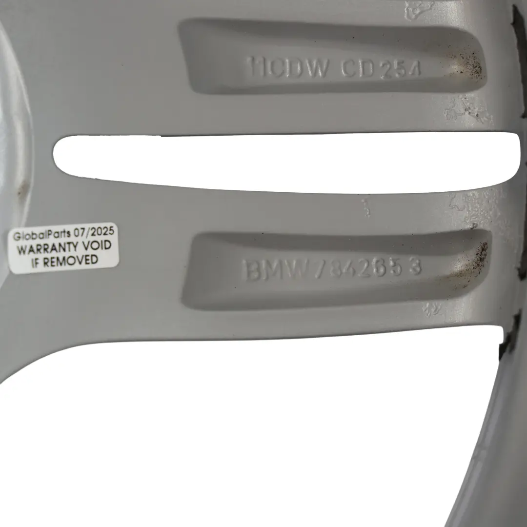 Alloy Rim M Double Spoke 351 9J 19" ET:44 to BMW F10 F12 Silver Rear Wheel with Part number 7842653 BMW F10 F12 Silver Rear Wheel Alloy Rim M Double Spoke 351 9J 19" ET:44 - SKU 7842653-3 - Part number 7842653