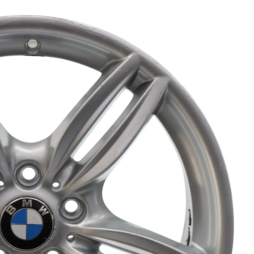 Alloy Rim M Double Spoke 351 9J 19" ET:44 to BMW F10 F12 Silver Rear Wheel with Part number 7842653 BMW F10 F12 Silver Rear Wheel Alloy Rim M Double Spoke 351 9J 19" ET:44 - SKU 7842653-3 - Part number 7842653