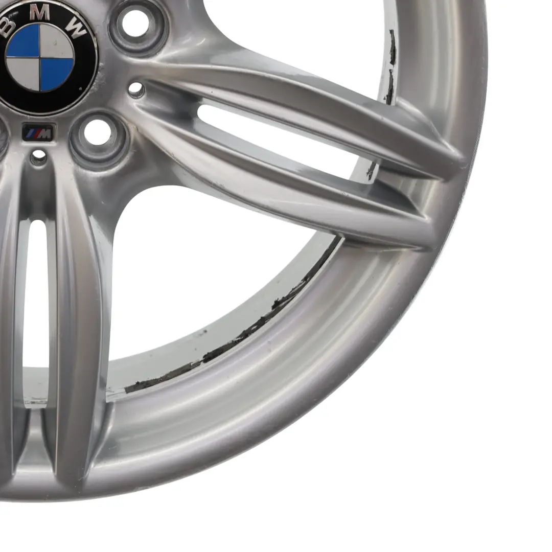 Alloy Rim M Double Spoke 351 9J 19" ET:44 to BMW F10 F12 Silver Rear Wheel with Part number 7842653 BMW F10 F12 Silver Rear Wheel Alloy Rim M Double Spoke 351 9J 19" ET:44 - SKU 7842653-3 - Part number 7842653