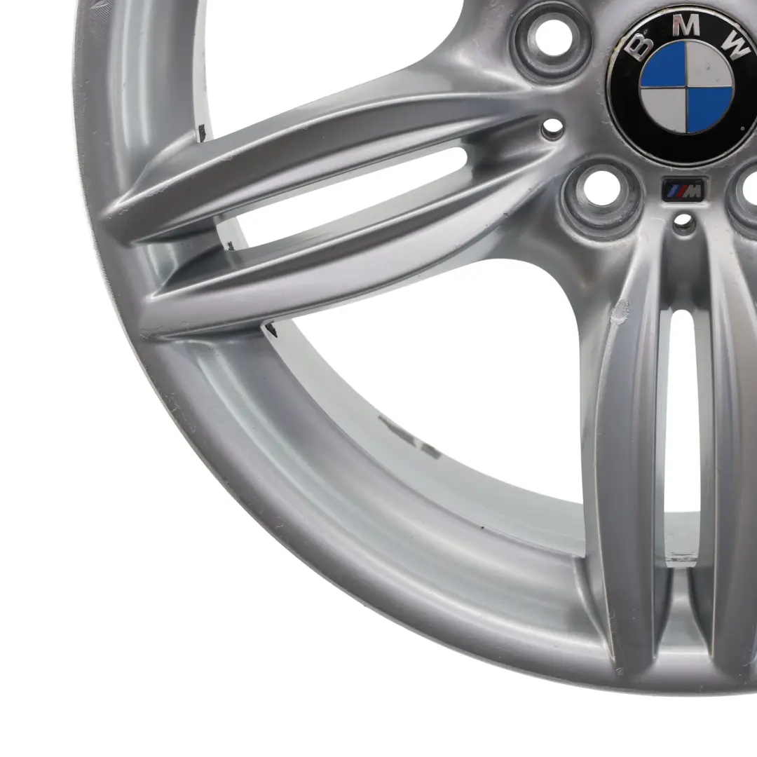 BMW F10 F12 Silver Rear Wheel Alloy Rim M Double Spoke 351 9J 19" ET:44 - SKU 7842653-3 - Part number 7842653