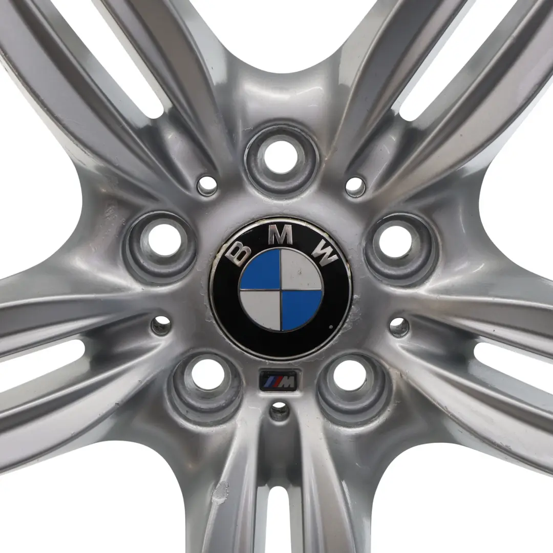 Alloy Rim M Double Spoke 351 9J 19" ET:44 to BMW F10 F12 Silver Rear Wheel with Part number 7842653 BMW F10 F12 Silver Rear Wheel Alloy Rim M Double Spoke 351 9J 19" ET:44 - SKU 7842653-3 - Part number 7842653
