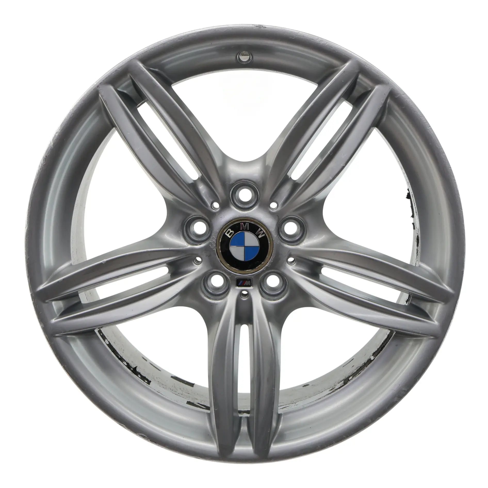 BMW F10 F12 Rear Wheel Alloy Rim M Double Spoke 351 Silver 9J 19" ET:44 7842653