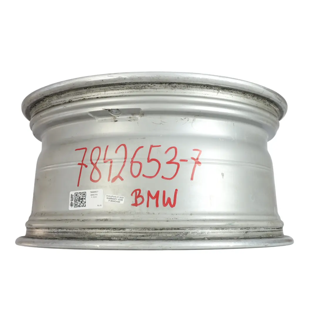 Alloy Rim M Double Spoke 351 Silver 9J 19" ET:44 to BMW F10 F12 Rear Wheel with Part number 7842653 BMW F10 F12 Rear Wheel Alloy Rim M Double Spoke 351 Silver 9J 19" ET:44 - SKU 7842653-7 - Part number 7842653