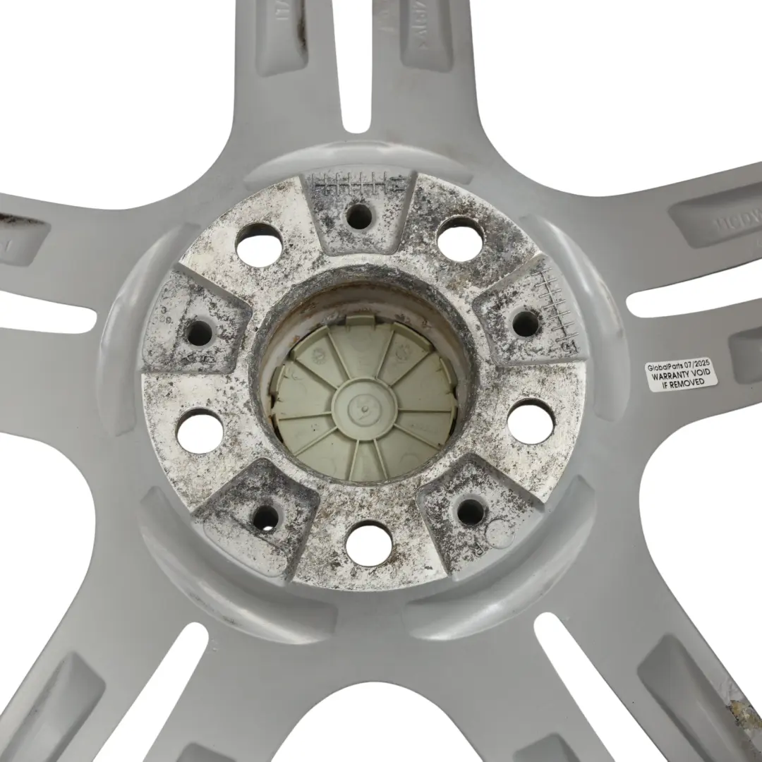 Alloy Rim M Double Spoke 351 Silver 9J 19" ET:44 to BMW F10 F12 Rear Wheel with Part number 7842653 BMW F10 F12 Rear Wheel Alloy Rim M Double Spoke 351 Silver 9J 19" ET:44 - SKU 7842653-7 - Part number 7842653