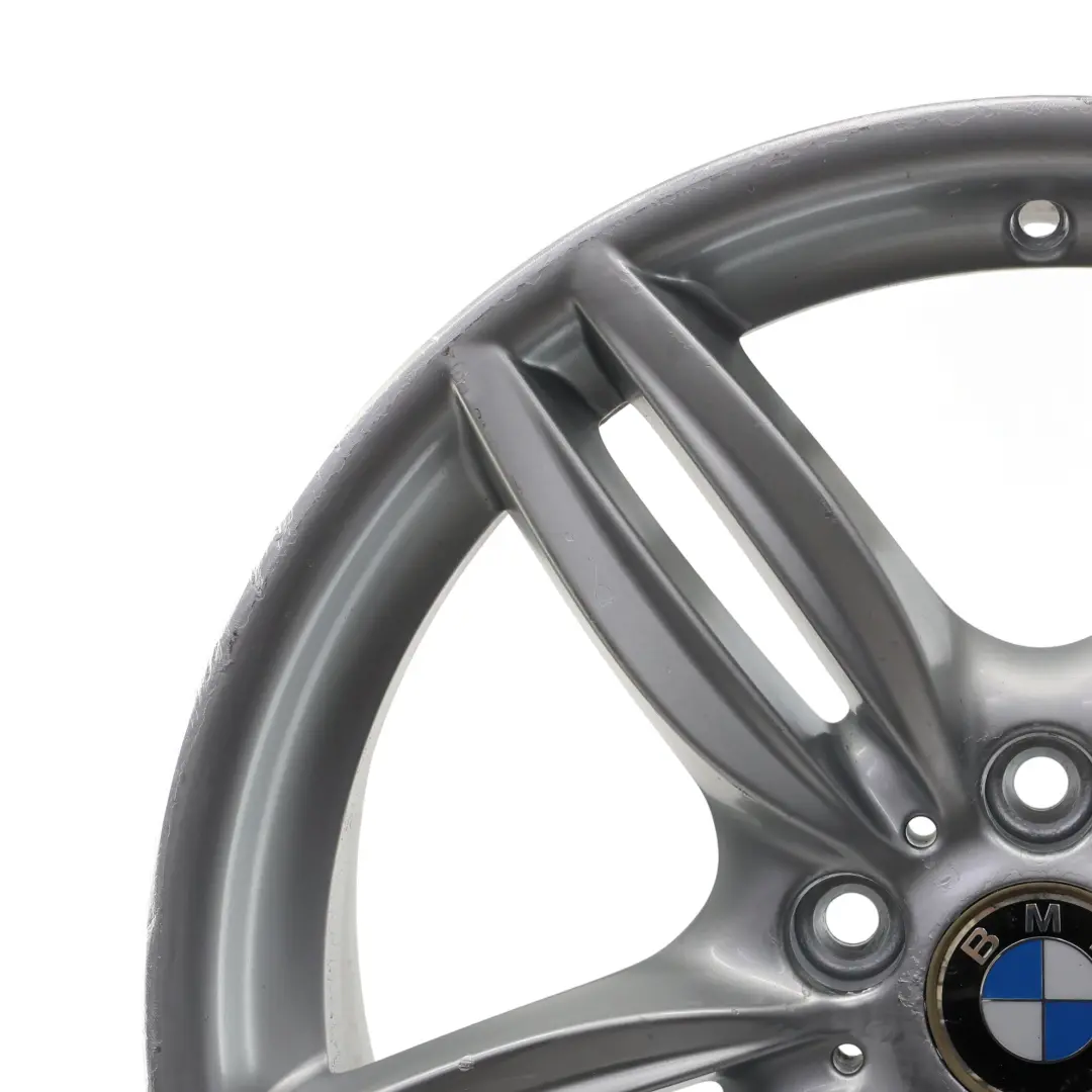 Alloy Rim M Double Spoke 351 Silver 9J 19" ET:44 to BMW F10 F12 Rear Wheel with Part number 7842653 BMW F10 F12 Rear Wheel Alloy Rim M Double Spoke 351 Silver 9J 19" ET:44 - SKU 7842653-7 - Part number 7842653