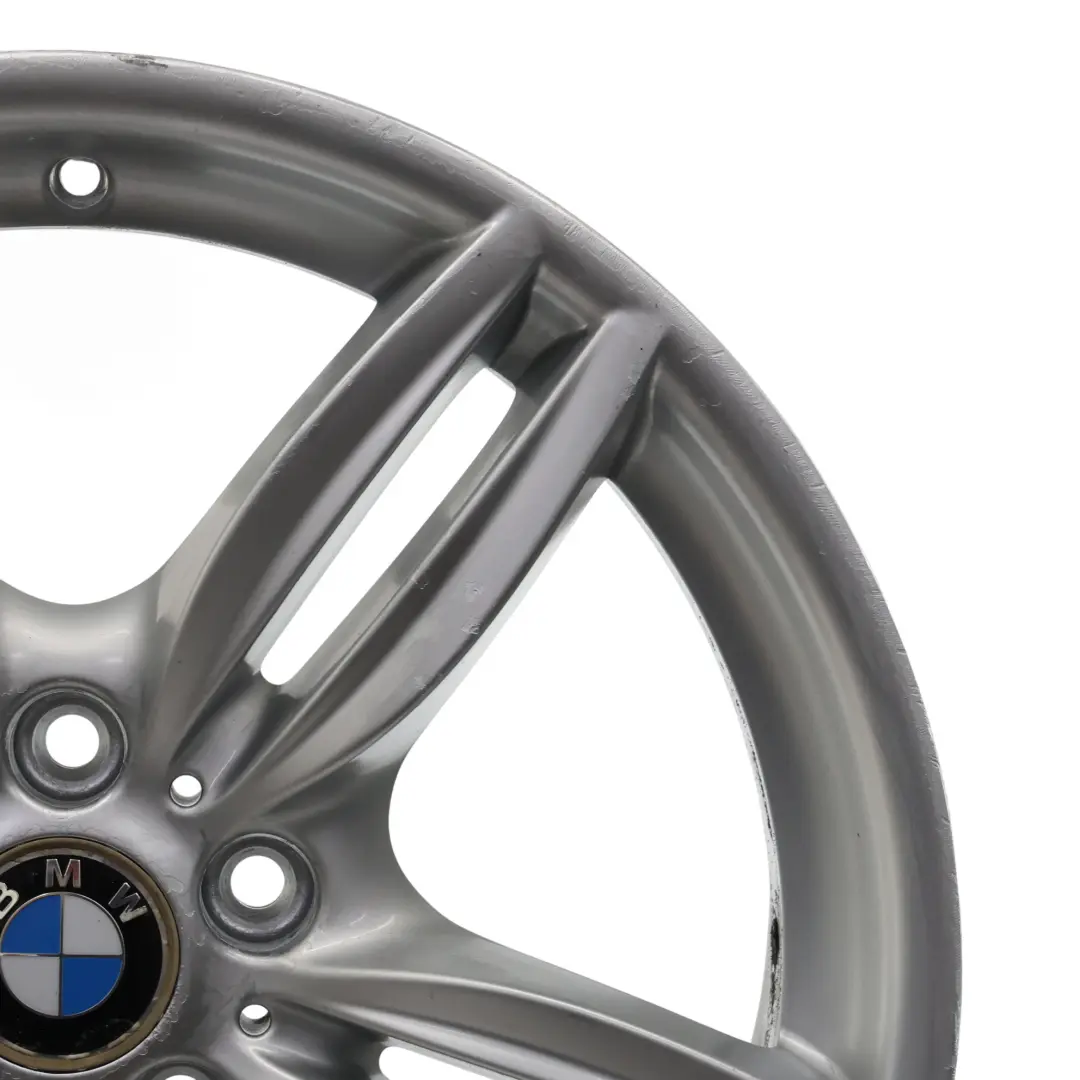 Alloy Rim M Double Spoke 351 Silver 9J 19" ET:44 to BMW F10 F12 Rear Wheel with Part number 7842653 BMW F10 F12 Rear Wheel Alloy Rim M Double Spoke 351 Silver 9J 19" ET:44 - SKU 7842653-7 - Part number 7842653