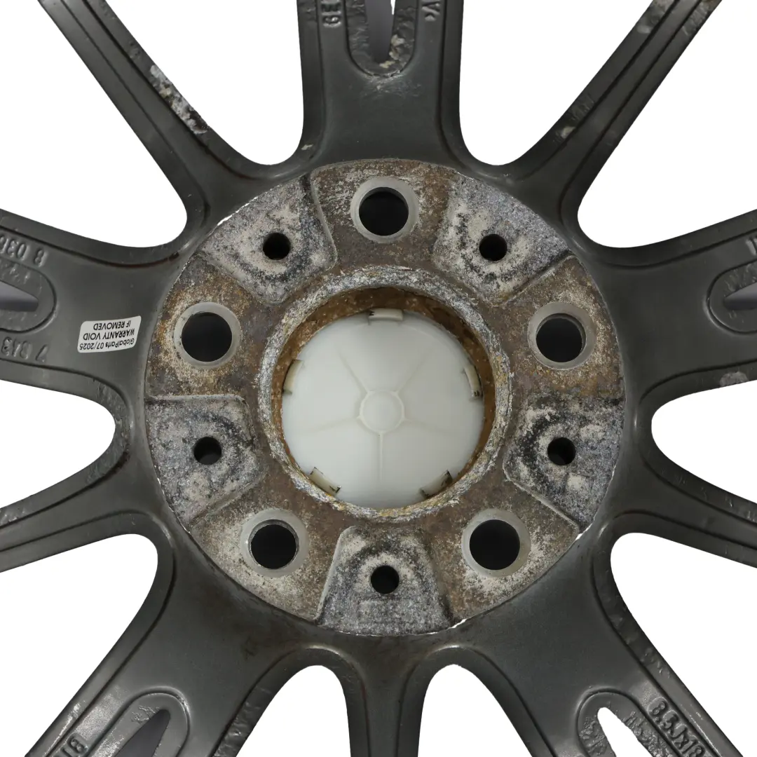 BMW E90 E91 Ferricgrey Rear Alloy Wheel Rim 18" ET:37 8.5J M Spider Spoke 193 - SKU 7843841-2 - Part number 7843841