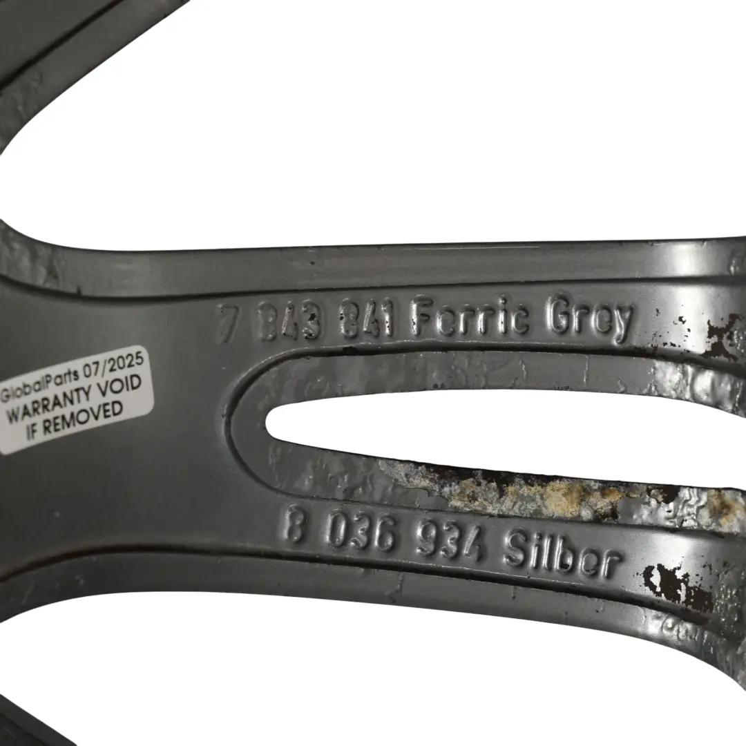 BMW E90 E91 Ferricgrey Rear Alloy Wheel Rim 18" ET:37 8.5J M Spider Spoke 193 - SKU 7843841-2 - Part number 7843841