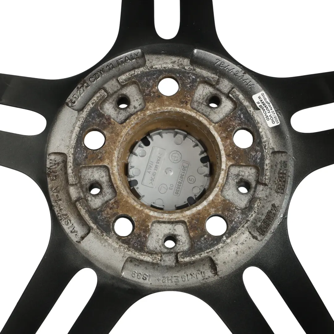 BMW E90 E91 E92 Arrière Roues alliage Jante 19" 9J ET:39 M Double Spoke - SKU 7844344-3 - Numéro de pièce 7844344
