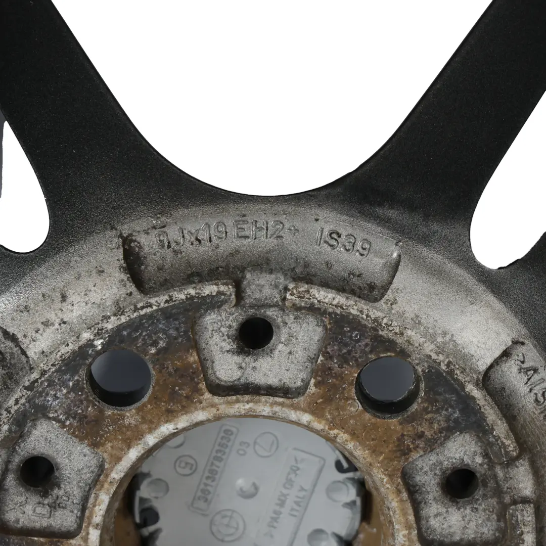 BMW E90 E91 E92 Hinten Legierung Rad Felge 19" 9J ET:39 M Doppelspeiche - SKU 7844344-3 - Teilenummer 7844344