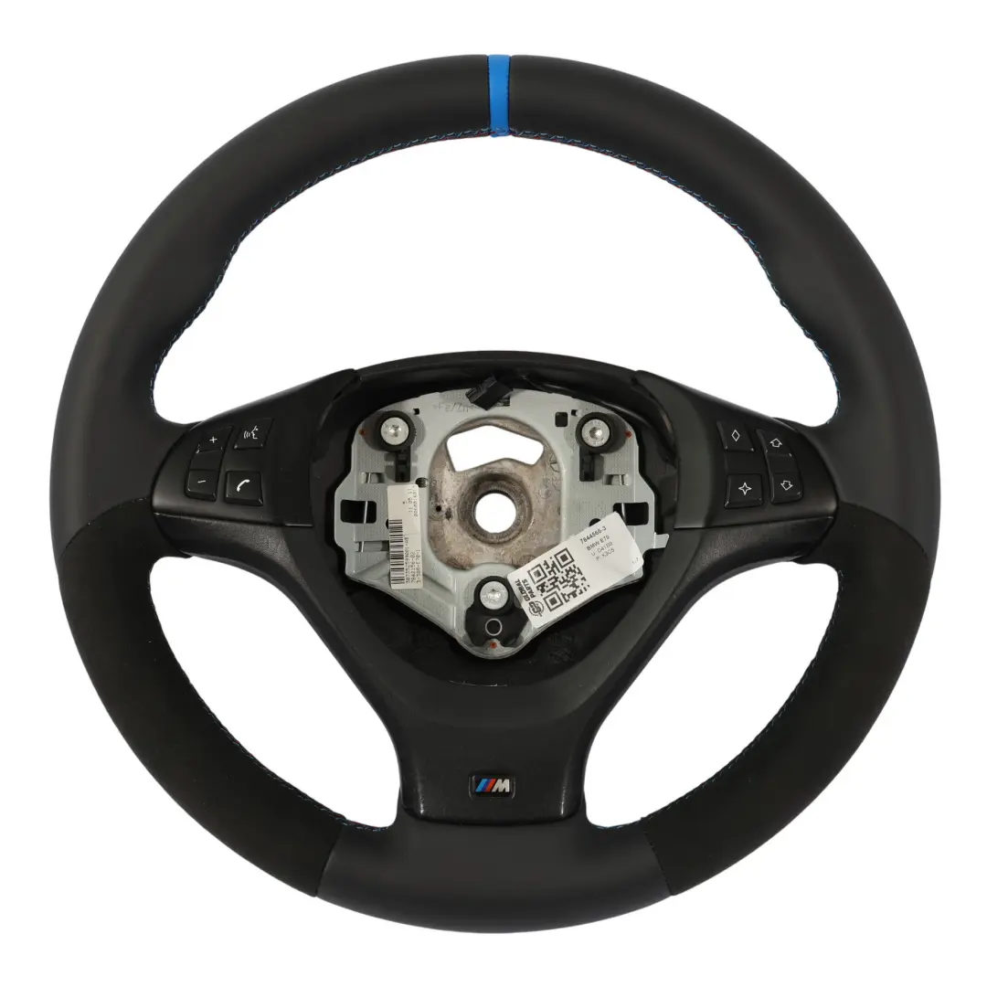 NEU Schwarz Leder / Alcantara M Sport Lenkrad M-dreifarbige Fäden für BMW X5 E70 mit Teilenummer 7844566 BMW X5 E70 NEU Schwarz Leder / Alcantara M Sport Lenkrad M-dreifarbige Fäden - SKU 7844566-3 - Teilenummer 7844566
