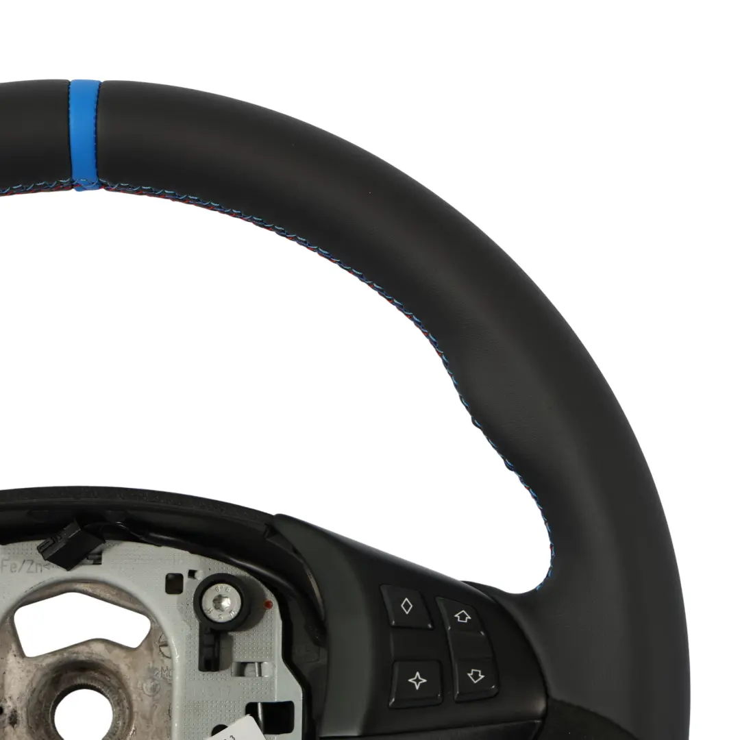 NUOVA Pelle Nera / Alcantara M Sport Volante M-Tricolore per BMW X5 E70 con numero di parte 7844566 BMW X5 E70 NUOVA Pelle Nera / Alcantara M Sport Volante M-Tricolore - SKU 7844566-3 - Numero di parte 7844566