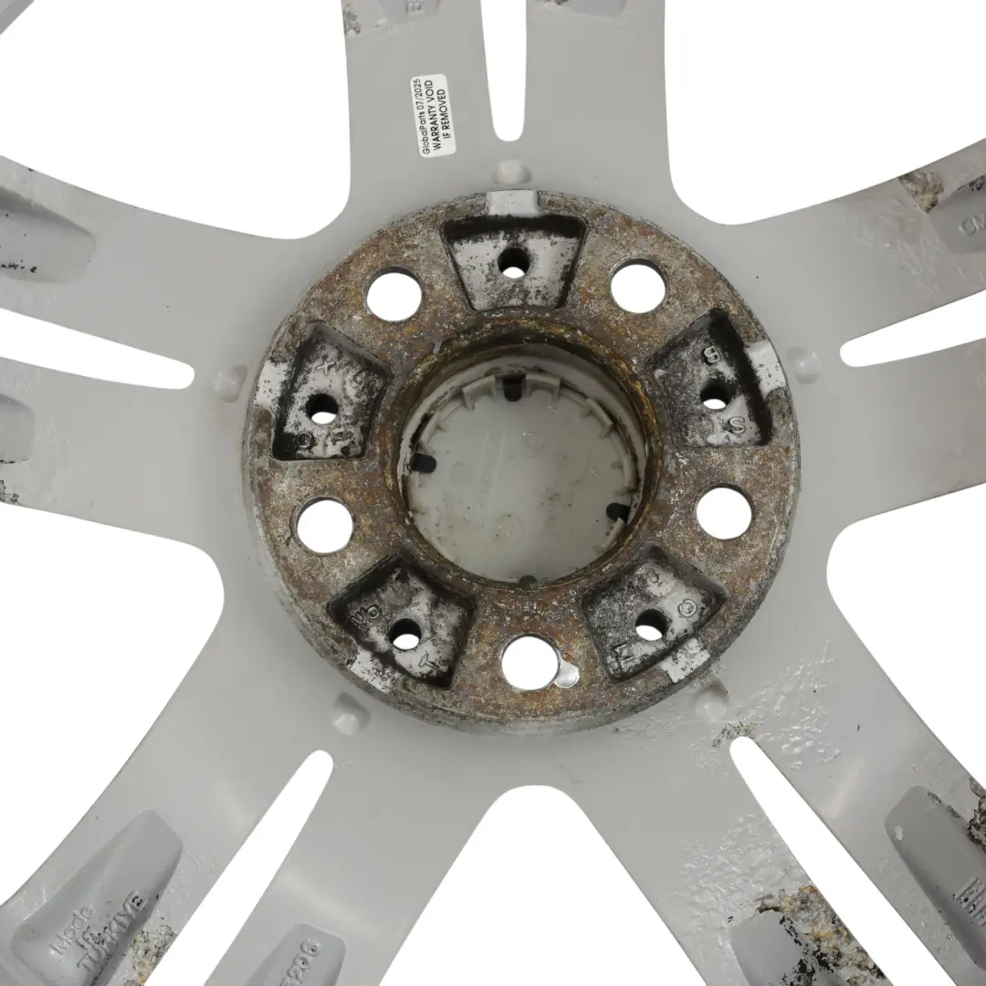 BMW F20 F21 Rear Silver Alloy Wheel Rim 18" 8J ET:52 M Star Spoke 386 - SKU 7845853-10 - Part number 7845853