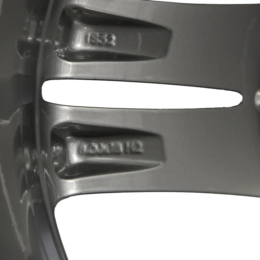 Hinterrad felge Ferric Grau 18" 8J ET:52 M Sternspeiche 386 für BMW F20 mit Teilenummer 7845853 BMW F20 Hinterrad felge Ferric Grau 18" 8J ET:52 M Sternspeiche 386 - SKU 7845853-9 - Teilenummer 7845853