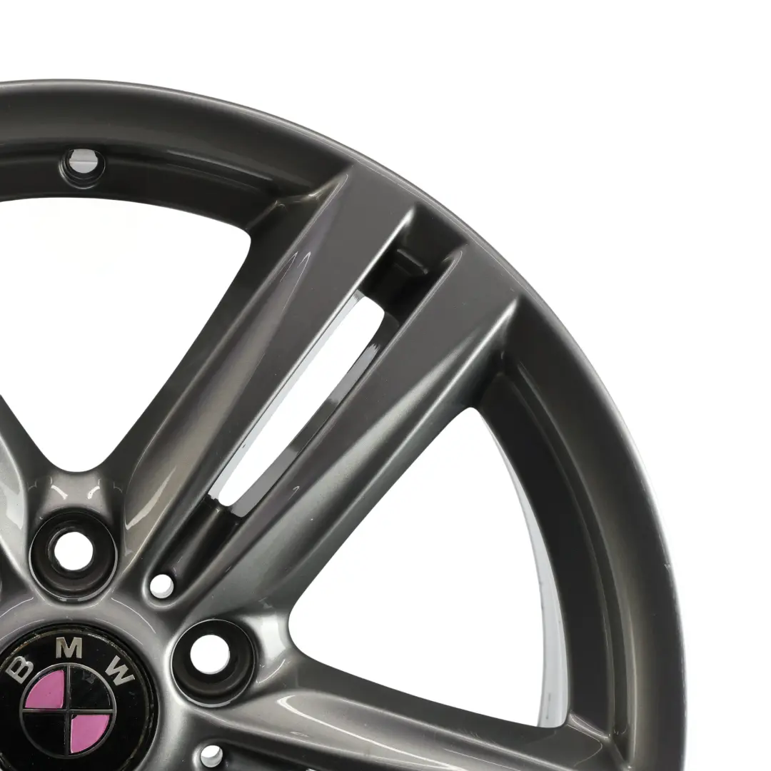 Hinterrad felge Ferric Grau 18" 8J ET:52 M Sternspeiche 386 für BMW F20 mit Teilenummer 7845853 BMW F20 Hinterrad felge Ferric Grau 18" 8J ET:52 M Sternspeiche 386 - SKU 7845853-9 - Teilenummer 7845853