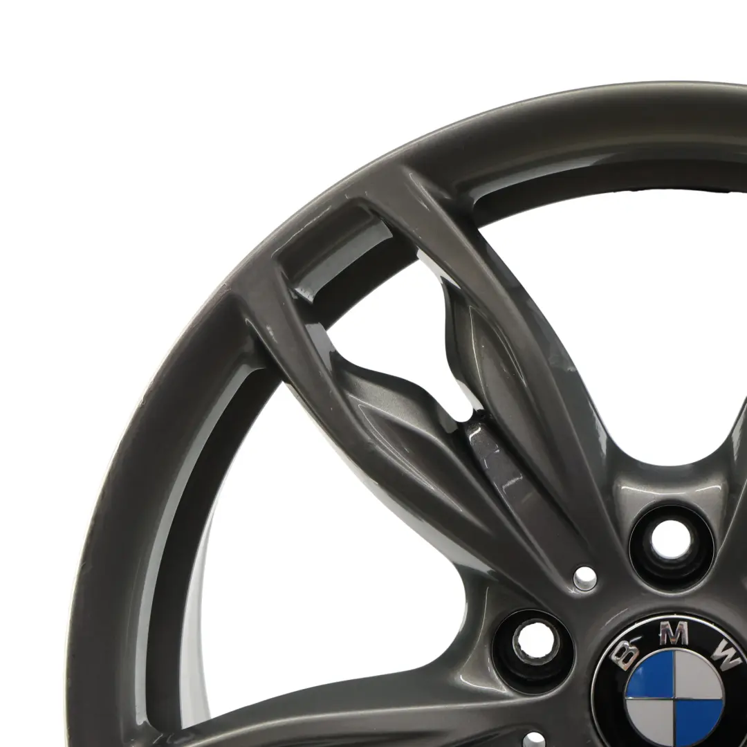 BMW F20 F21 F22 F23 Jante Alliage Gris Ferreux 18" M Doubles Rayons 436 ET:52 8J - SKU 7845871-5 - Numéro de pièce 7845871
