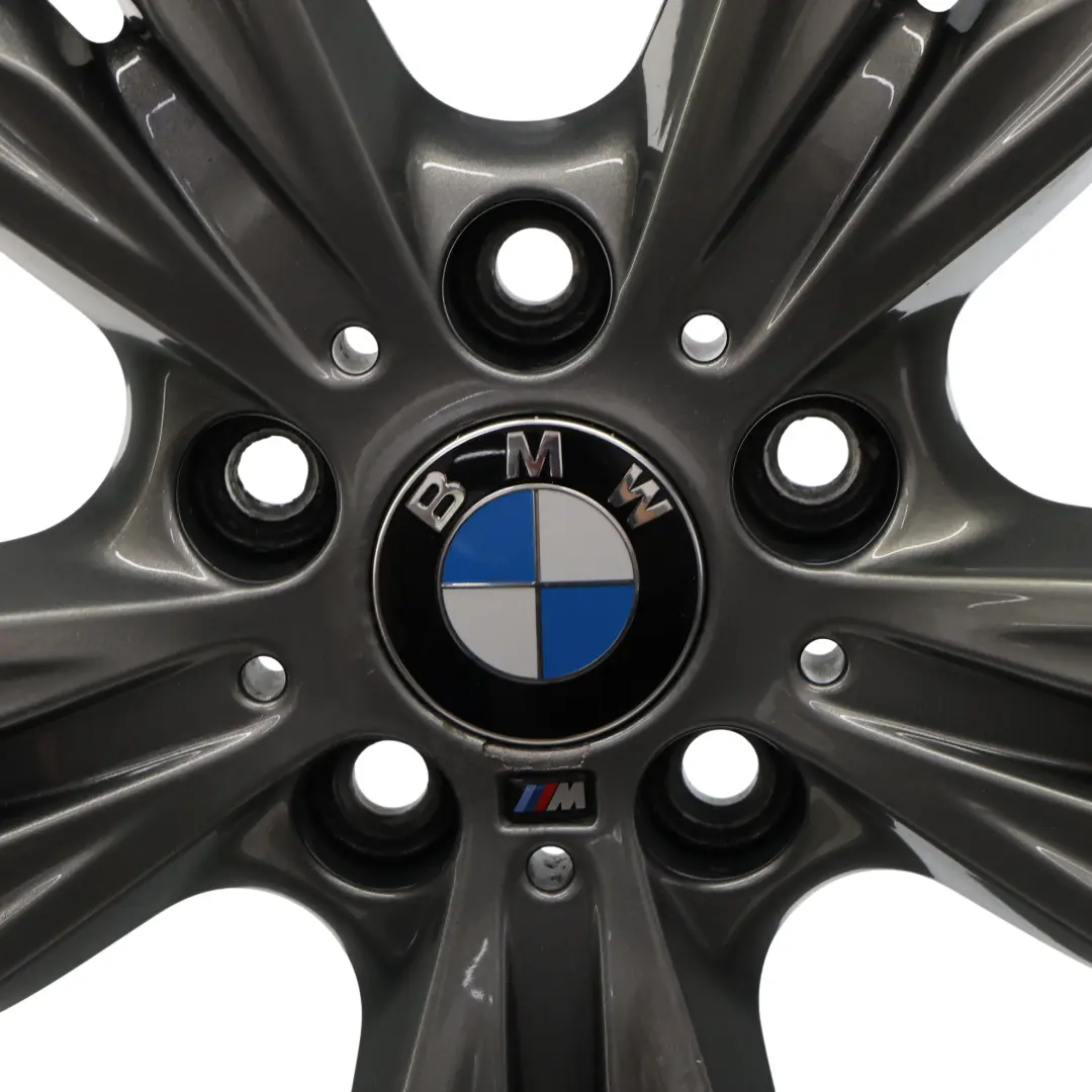 BMW F20 F21 F22 F23 Jante Alliage Gris Ferreux 18" M Doubles Rayons 436 ET:52 8J - SKU 7845871-5 - Numéro de pièce 7845871