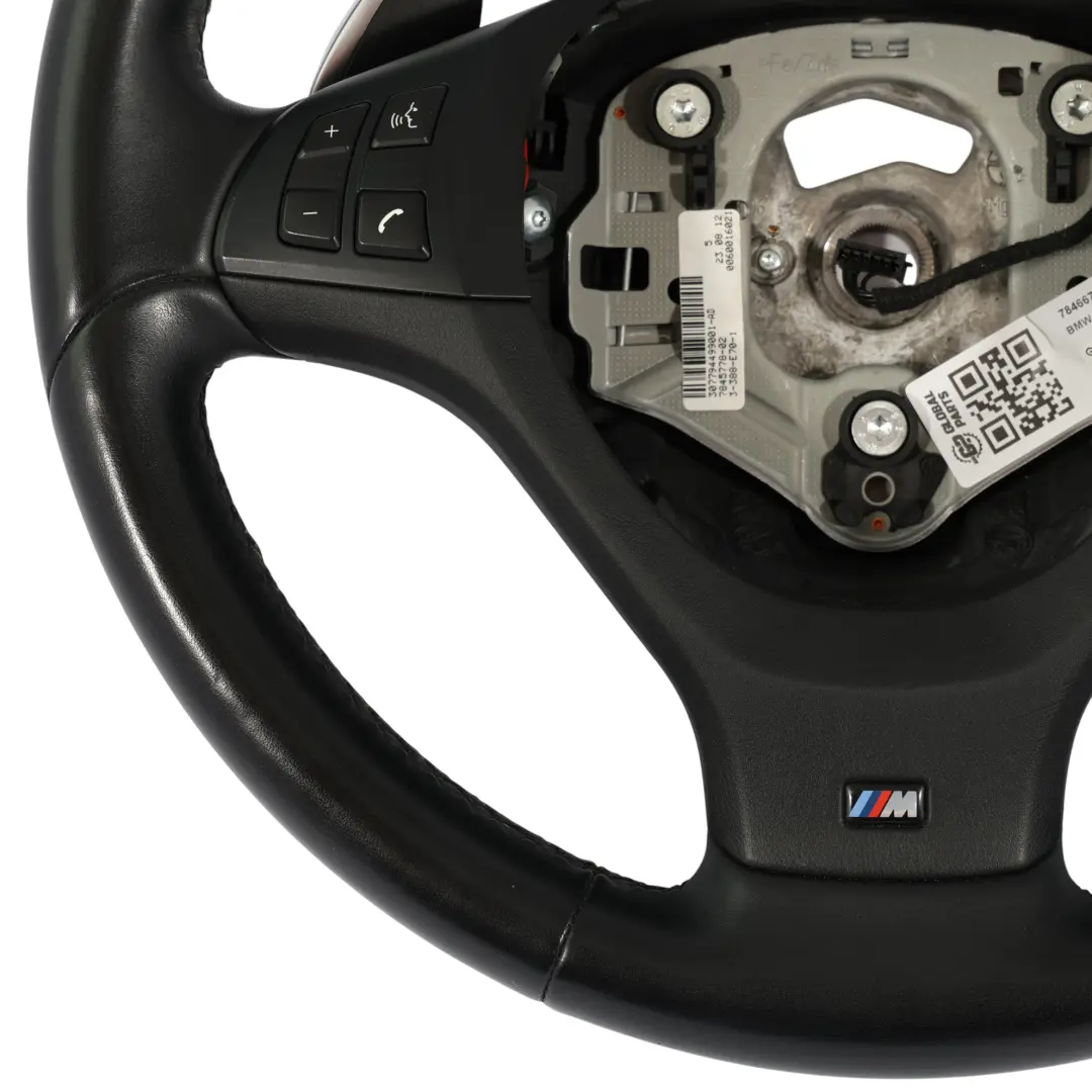 Pelle Nera Cambio al Volante Multifunzione per BMW X5 E70 LCI Volante M Sport con numero di parte 7846670 BMW X5 E70 LCI Volante M Sport Pelle Nera Cambio al Volante Multifunzione - SKU 7846670 - Numero di parte 7846670