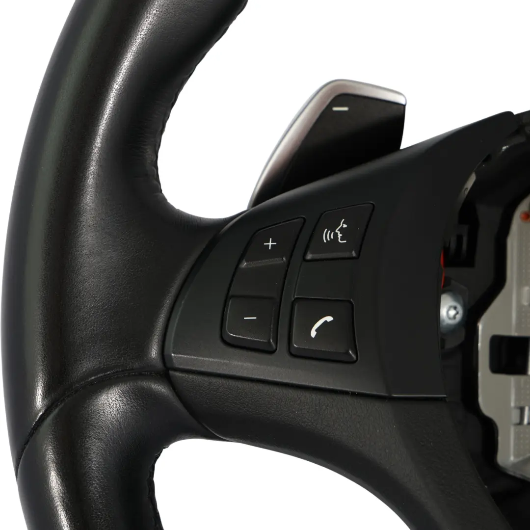 Lenkrad M Sport Schwarz Leder Schaltwippen Multifunktion für BMW X5 E70 LCI mit Teilenummer 7846670 BMW X5 E70 LCI Lenkrad M Sport Schwarz Leder Schaltwippen Multifunktion - SKU 7846670 - Teilenummer 7846670