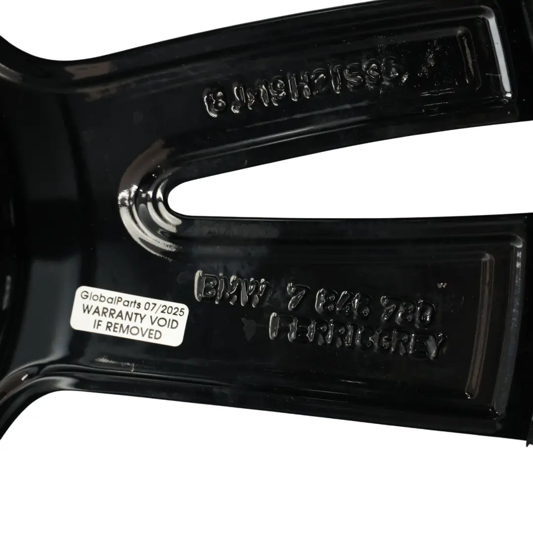 BMW F30 F32 Llanta De Aleación Negra 19" M, Radios Dobles 442 8J ET:36 - SKU 7846780-7 - Número de pieza 7846780
