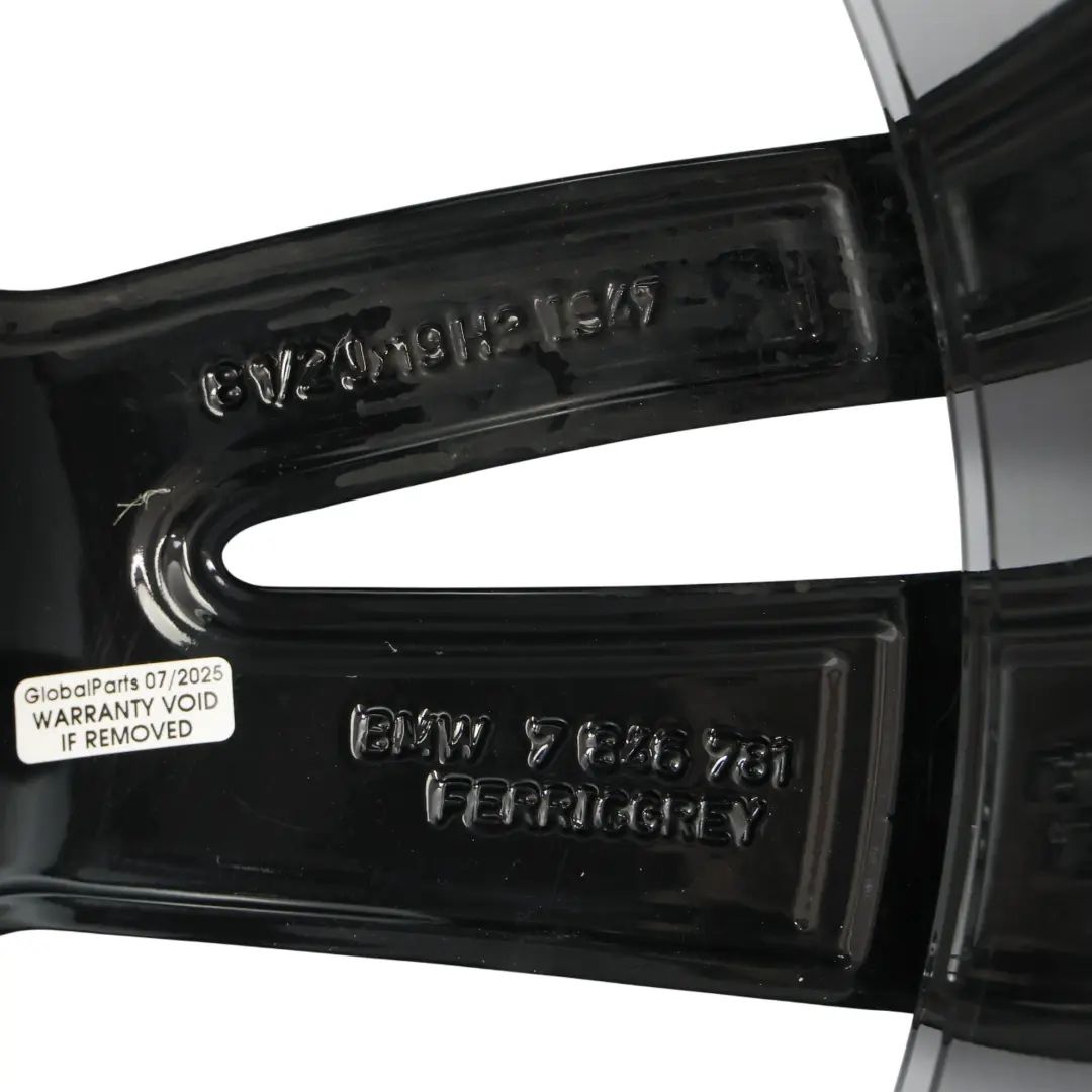 BMW F30 F31 F32 Rear Alloy Wheel Rim 19" 8,5J ET:47 M Double Spoke 442 - SKU 7846781-2 - Part number 7846781