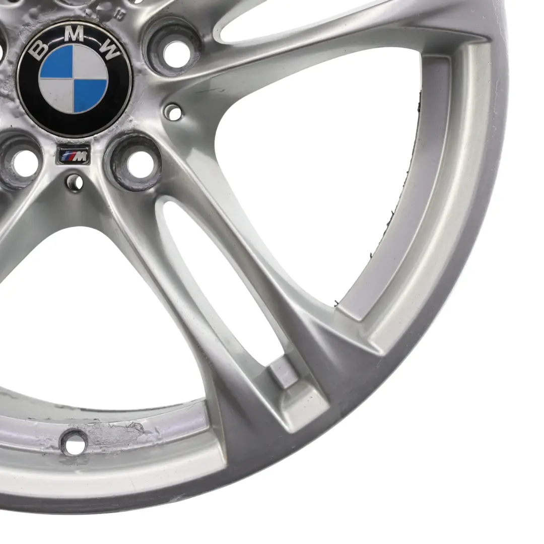 Alloy Wheel Rim 18" 9J ET:44 M Double Spoke 613 to BMW F10 F06 F12 Rear with Part number 7848573 BMW F10 F06 F12 Rear Alloy Wheel Rim 18" 9J ET:44 M Double Spoke 613 - SKU 7848573-2 - Part number 7848573