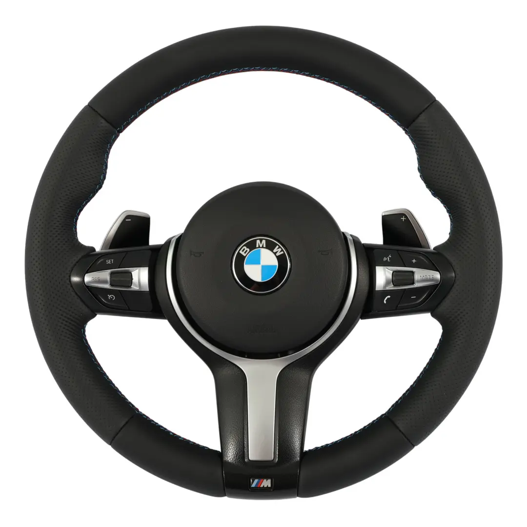 BMW F20 F21 LCI F30 F32 Kierownica M Sport NOWA Czarna Skóra Łopatki - SKU 7850403-8-SET - Numer Części 7850403-8