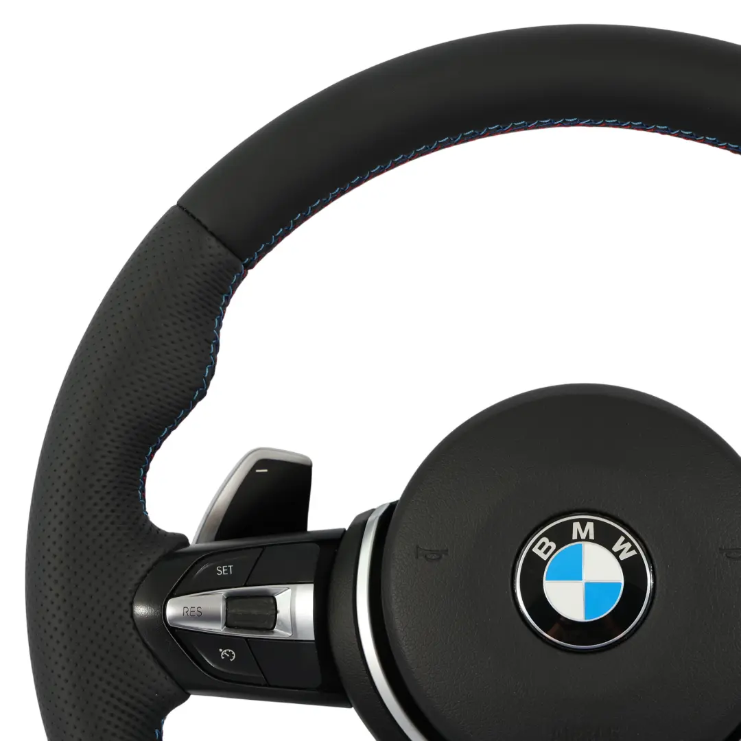 BMW F20 F21 LCI F30 F32 Volant M Sport NOUVEAU Cuir Noir Palettes Changement - SKU 7850403-8-SET - Numéro de pièce 7850403-8