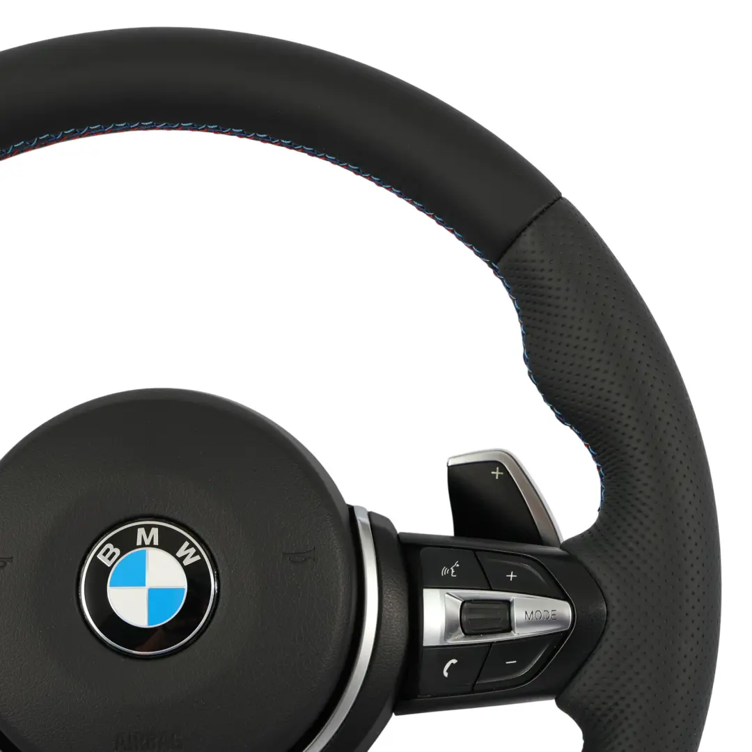 BMW F20 F21 LCI F30 F32 Volant M Sport NOUVEAU Cuir Noir Palettes Changement - SKU 7850403-8-SET - Numéro de pièce 7850403-8