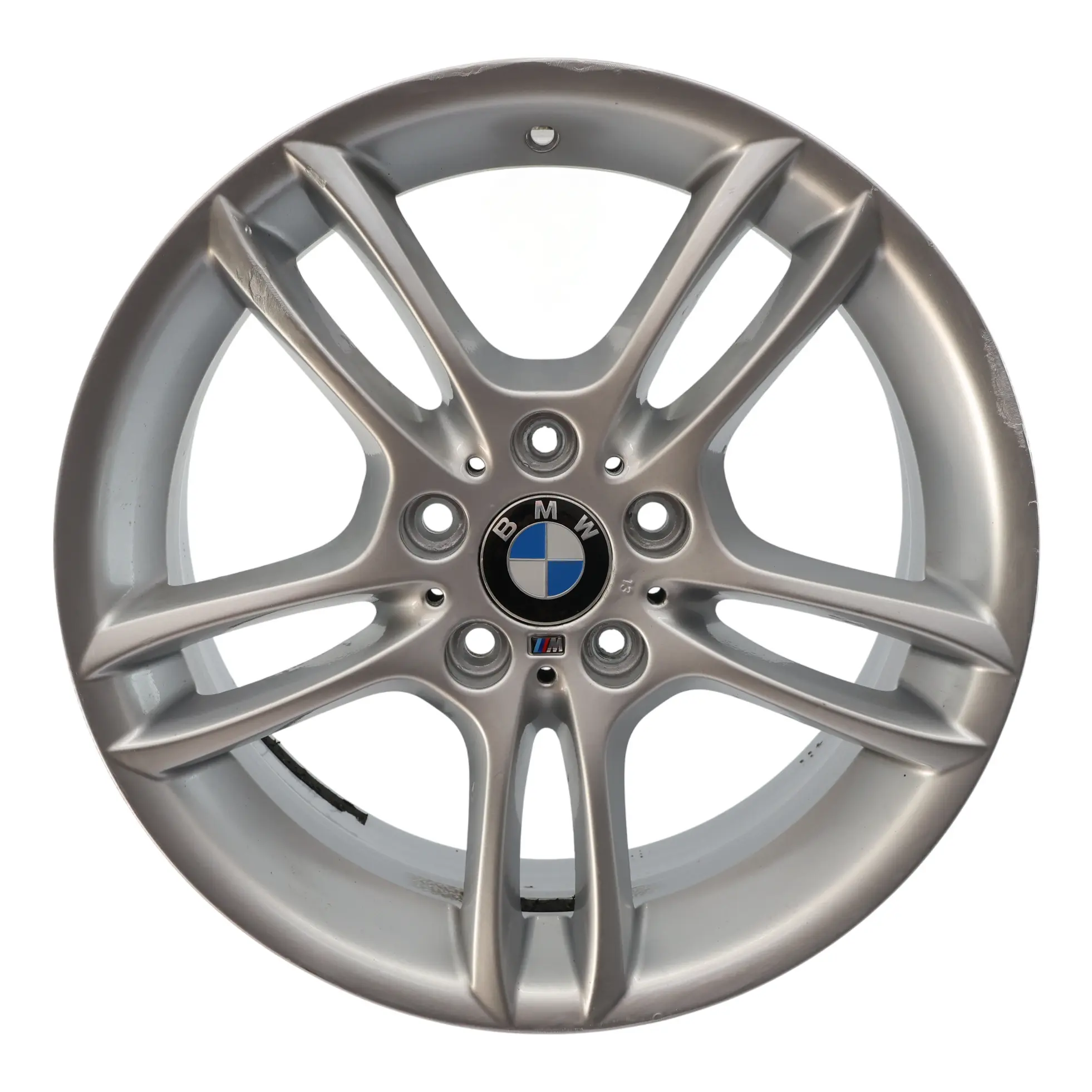 BMW E81 E87 Silver Front Alloy Wheel Rim 18" M Double Spoke 261 7,5J 7891050