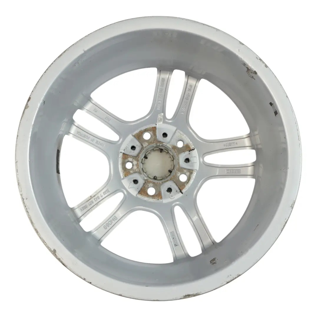 BMW E81 E87 Front Wheel Rim Alloy Silver 18" 7,5J M Double Spoke 261 - SKU 7891050-5 - Part number 7891050