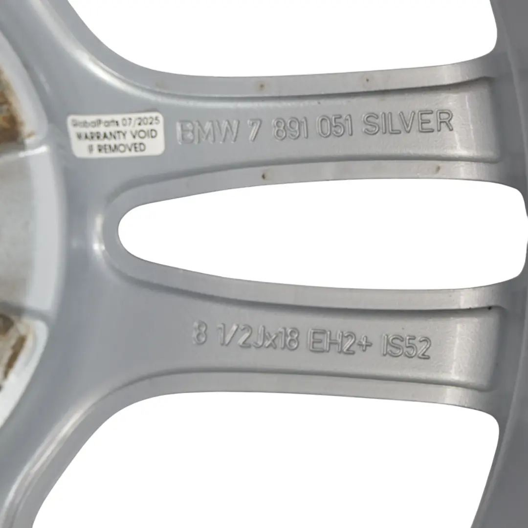 BMW 1 Series E81 E87 Rear Alloy Wheel Rim 18" M double Spoke 261 8,5J - SKU 7891051-1 - Numéro de pièce 7891051