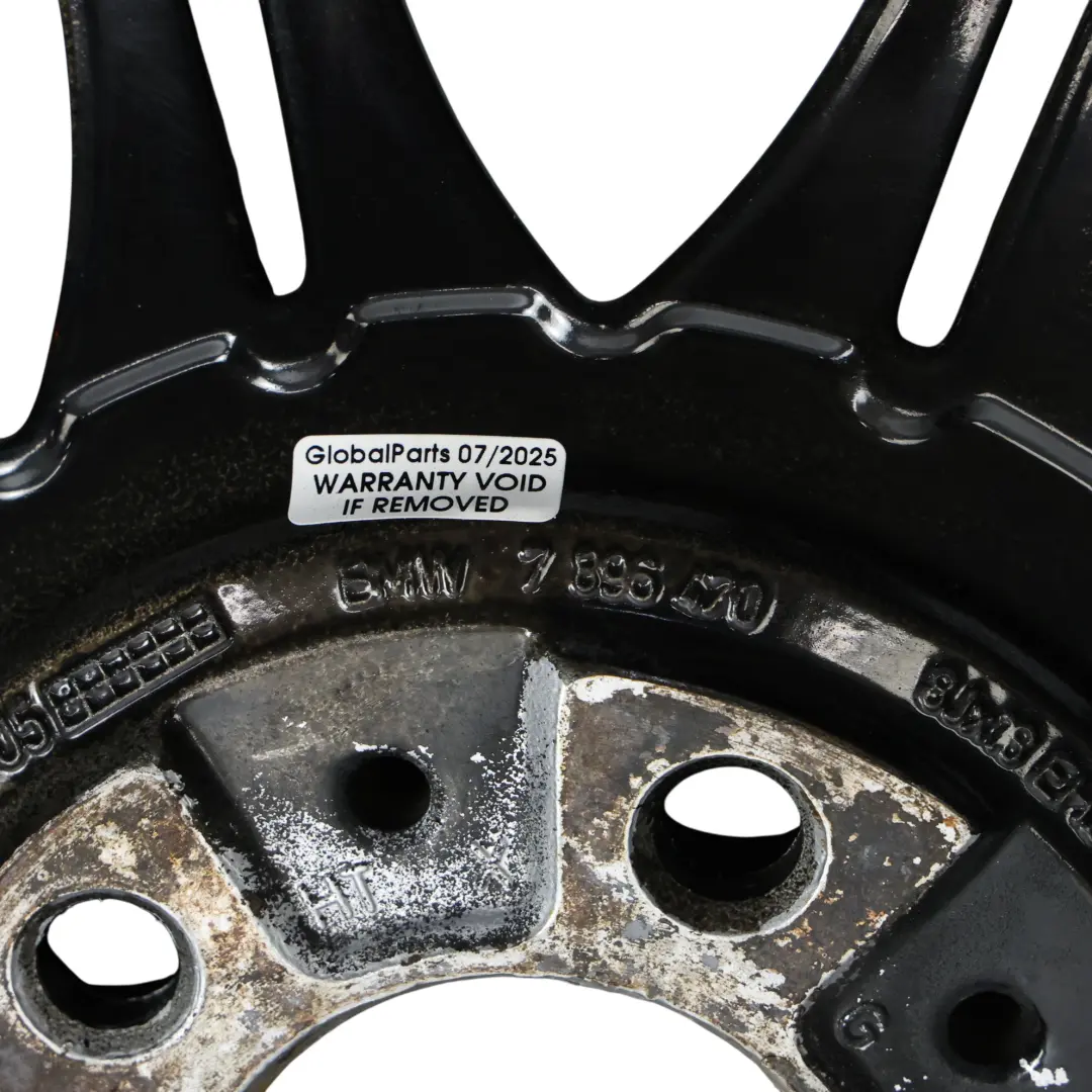 BMW E46 Z4 E85 Black Front Alloy Wheel Rim 18" ET:47 8J M Double Spoke 135 - SKU 7896470-3 - Part number 7896470