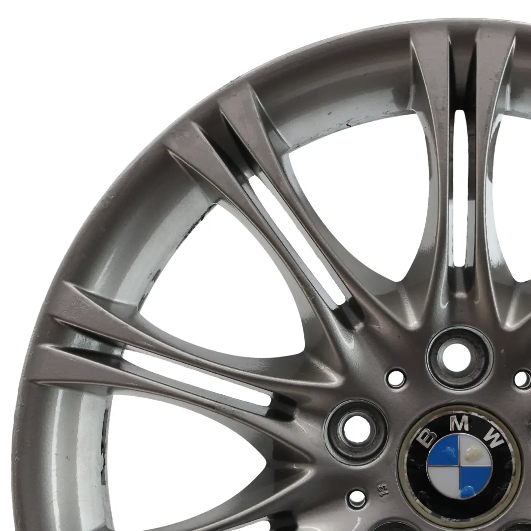 BMW E46 Z4 E85 Rear Wheel Rim Alloy Grey 18" 8,5J ET:50 M Double Spoke 135 - SKU 7896490-7 - Part number 7896490