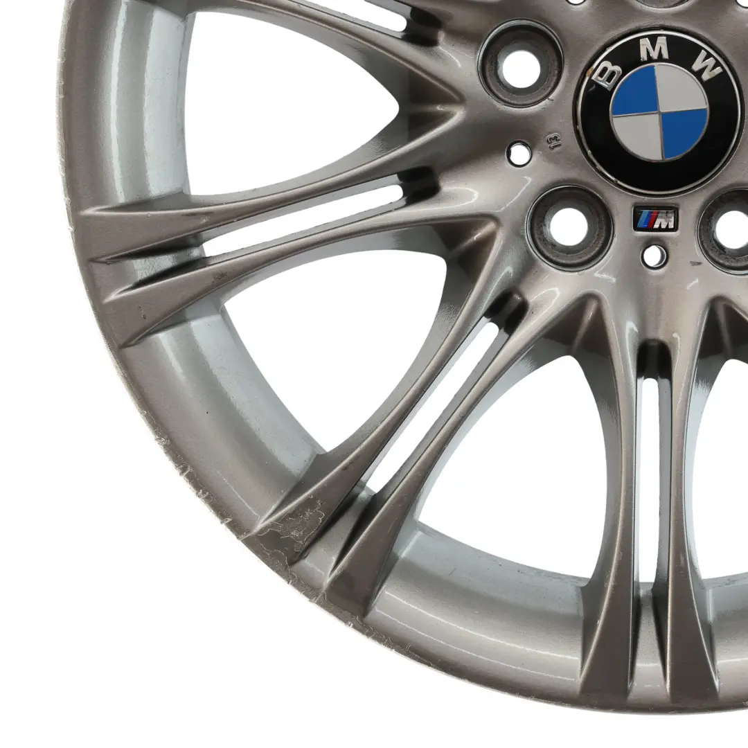 Grey Rear Alloy Wheel Rim 18" 8,5J ET:50 M Double Spoke 135 to BMW E46 Z4 E85 with Part number 7896490 BMW E46 Z4 E85 Grey Rear Alloy Wheel Rim 18" 8,5J ET:50 M Double Spoke 135 - SKU 7896490-9 - Part number 7896490