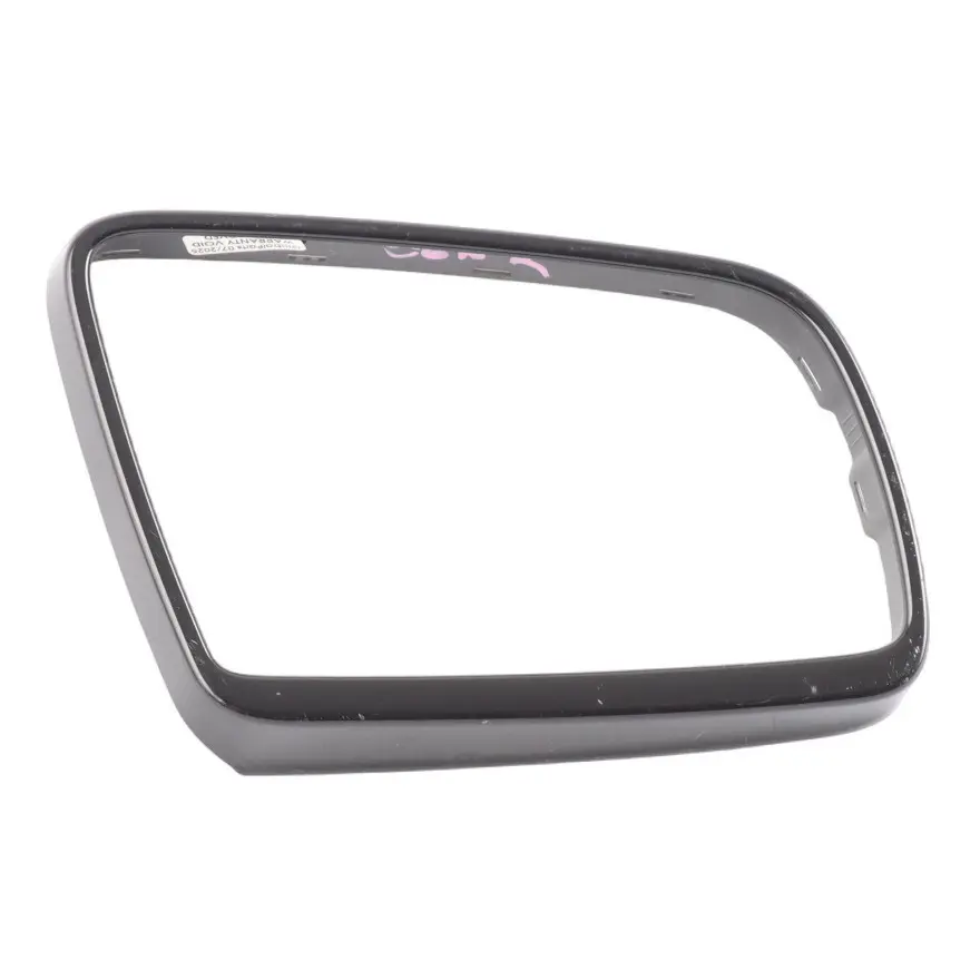 BMW E60 E61 Tray Right O/S Outside Mirror Wing Frame Support Ring Bright Black