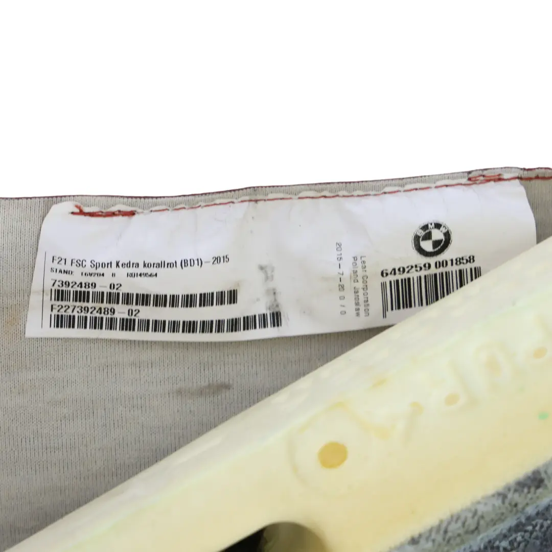 Housse De Siège Avant Gauche Droite Panneau Sport Chauffant Cuir Rouge pour BMW F22 à propos du numéro de pièce 7942907 BMW F22 Housse De Siège Avant Gauche Droite Panneau Sport Chauffant Cuir Rouge - SKU 7942907 - Numéro de pièce 7942907