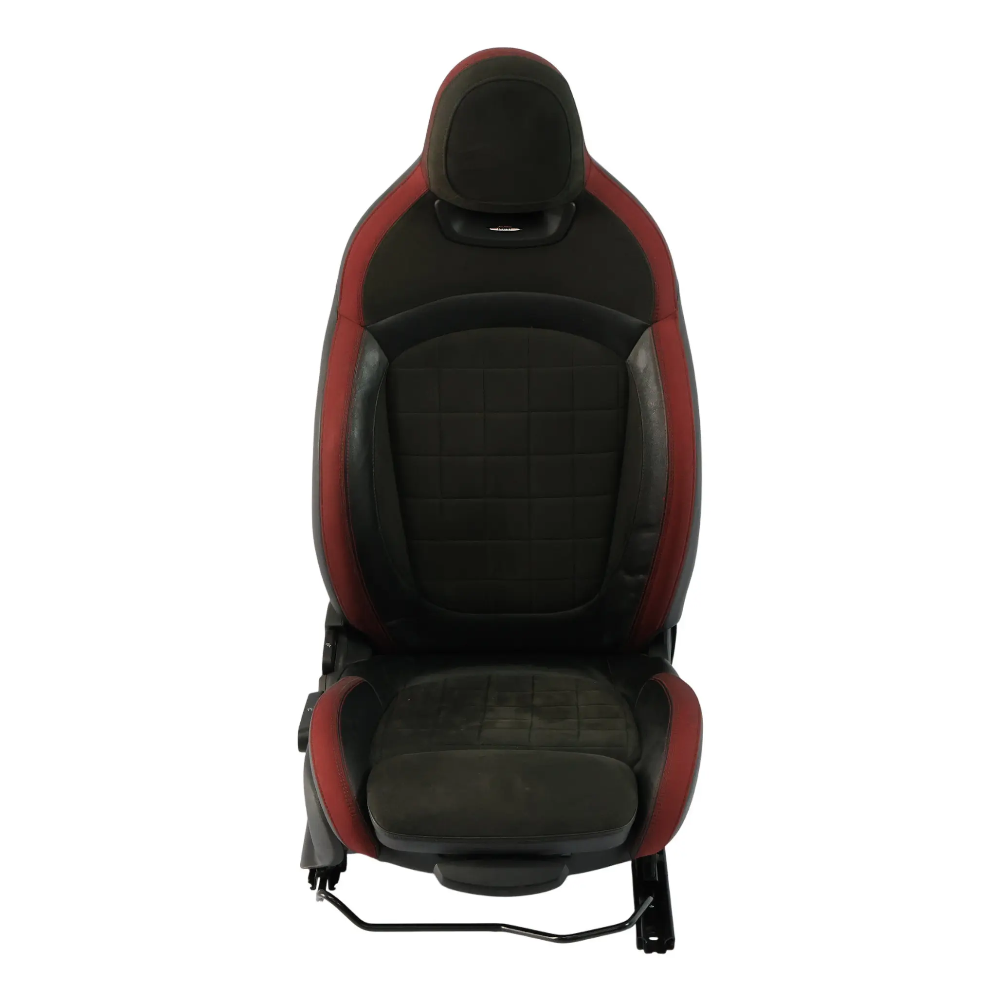 Mini F55 F56 F60 JCW Front Seat Sport Dinamica Red Black Half Leather Right O/S