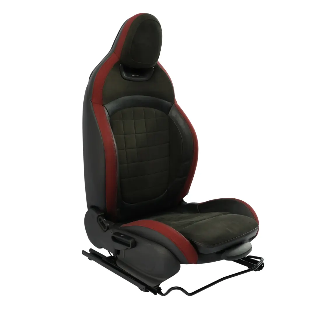 Mini F55 F56 F60 JCW Front Seat Sport Dinamica Red Black Half Leather Right O/S - SKU 7946502-2 - Part number 7946502