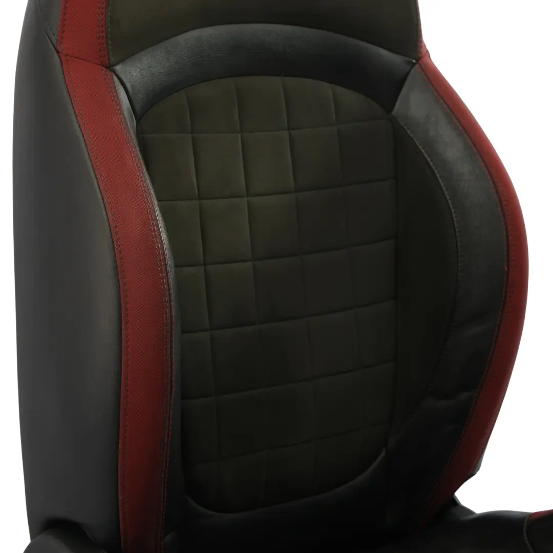 Mini F55 F56 F60 JCW Front Seat Sport Dinamica Red Black Half Leather Right O/S - SKU 7946502-2 - Part number 7946502