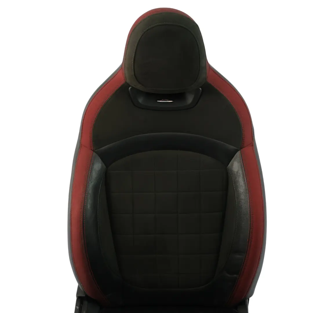 Mini F55 F56 F60 JCW Front Seat Sport Dinamica Red Black Half Leather Right O/S - SKU 7946502-2 - Part number 7946502