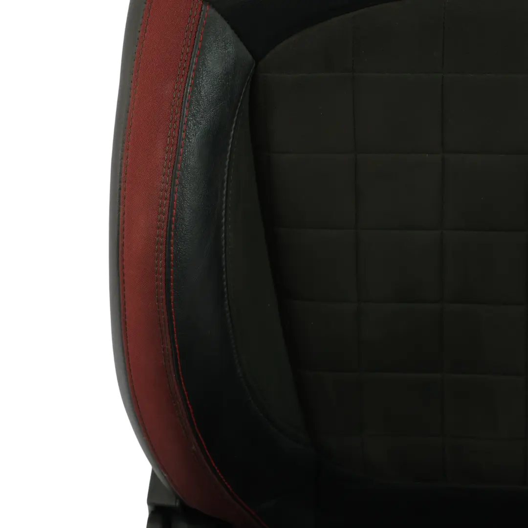 Mini F55 F56 F60 JCW Front Seat Sport Dinamica Red Black Half Leather Right O/S - SKU 7946502-2 - Part number 7946502
