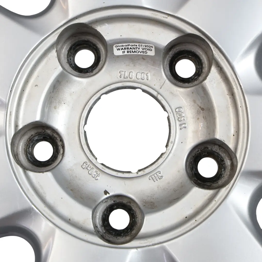 VW Volkswagen Touareg 7L Felga Aluminiowa Srebrna 18" ET:57 8J - SKU 7L6601025K-1 - Numer Części 7L6601025K