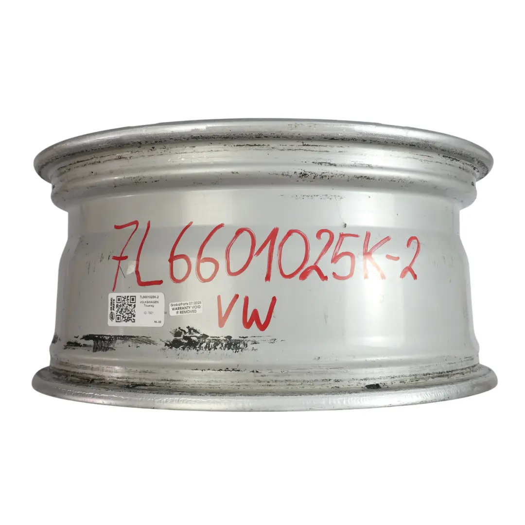 VW Volkswagen Touareg 7L Felga Aluminiowa Srebrna 18" ET:57 8J - SKU 7L6601025K-2 - Numer Części 7L6601025K