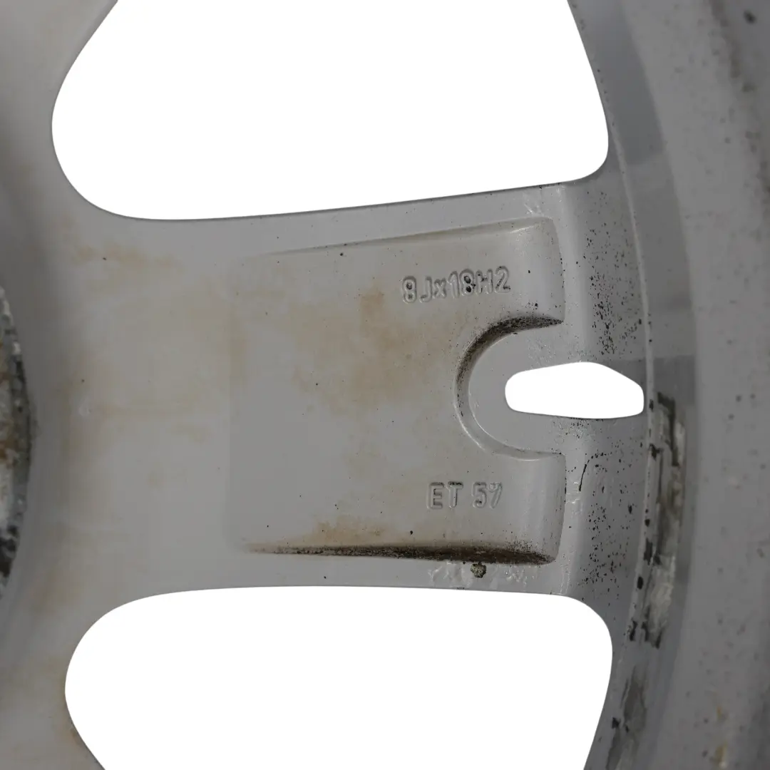 VW Volkswagen Touareg 7L Felga Aluminiowa Srebrna 18" ET:57 8J - SKU 7L6601025K-2 - Numer Części 7L6601025K