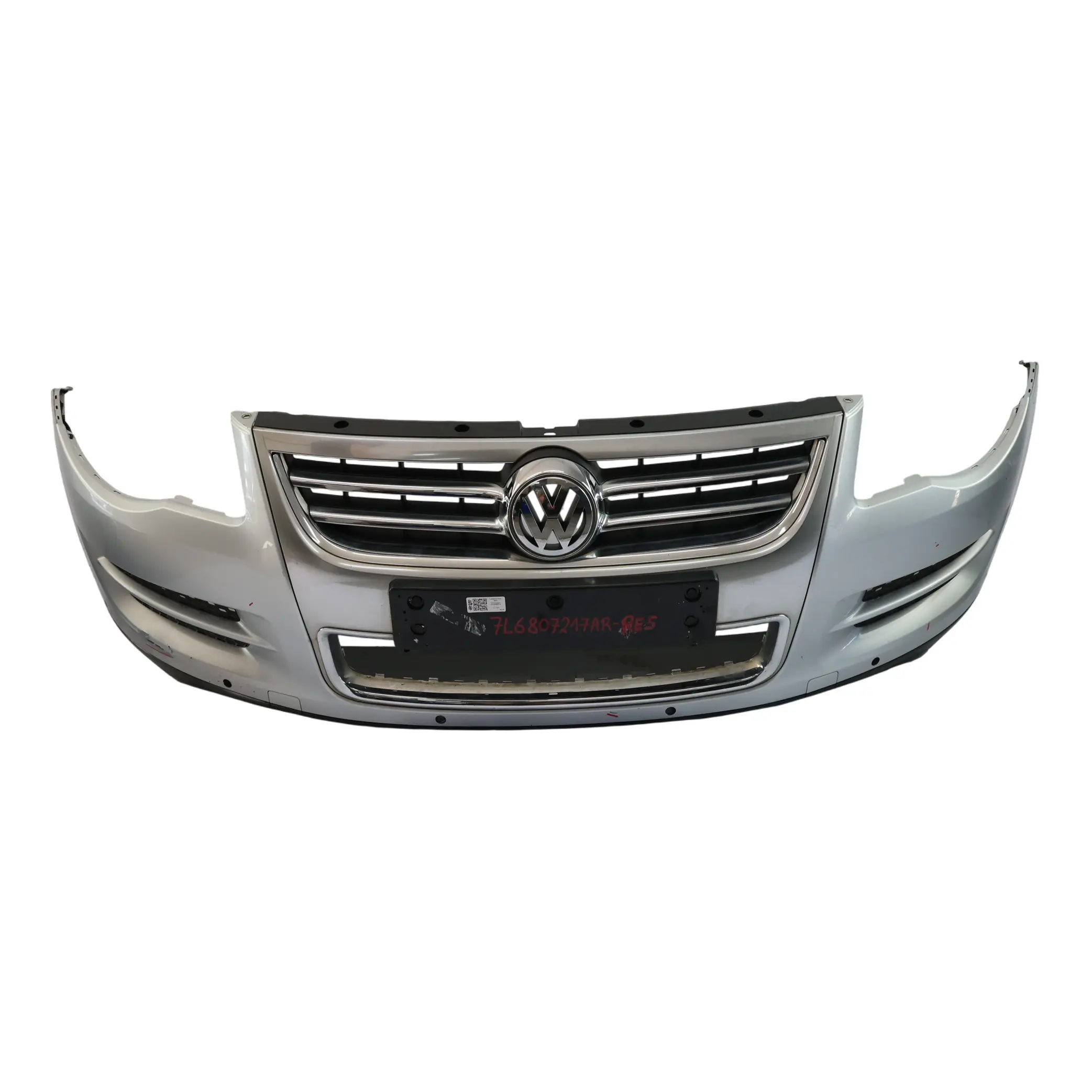 VW Touareg 7L Front Bumper Trim Panel PDC Reflex Silver Metallic - A7W