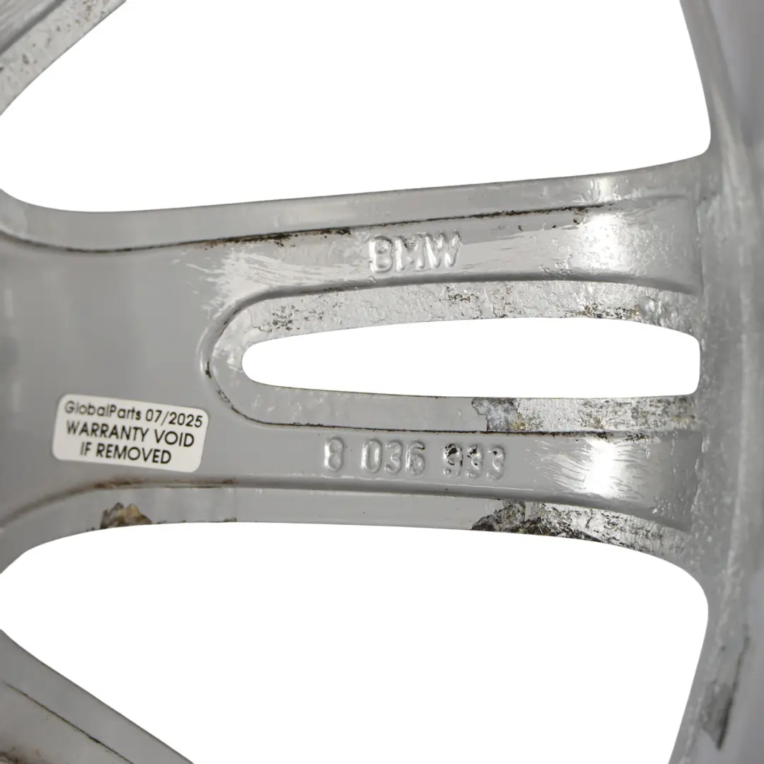 BMW E90 E91 E92 E93 Silver Front Alloy Wheel Rim 18" 8J ET:34 M Spider Spoke 193 - SKU 8036933-4 - Part number 8036933