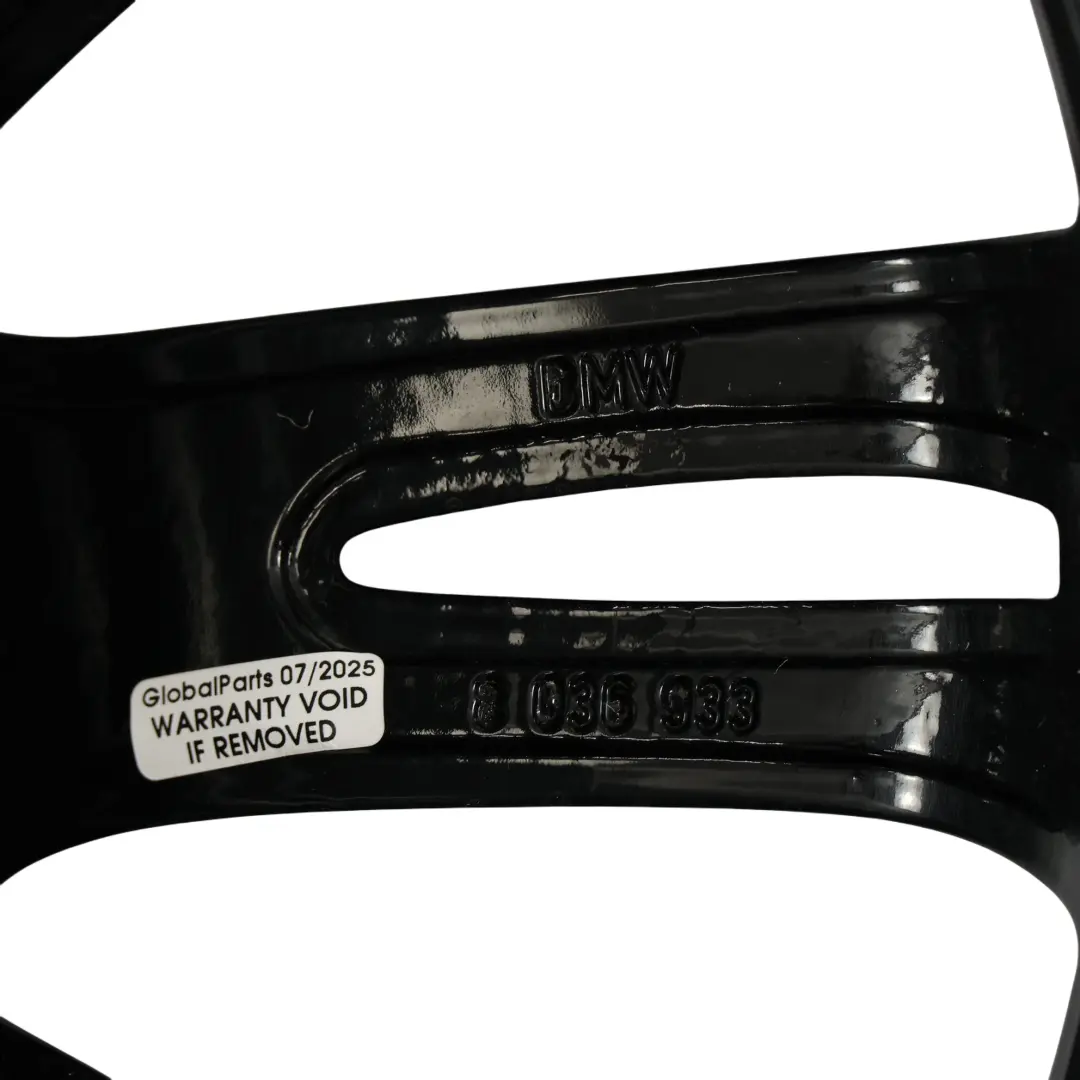 BMW E90 E92 Front Wheel Rim Alloy Black 18" 8J ET:34 M Spider Spoke 193 - SKU 8036933-5 - Part number 8036933