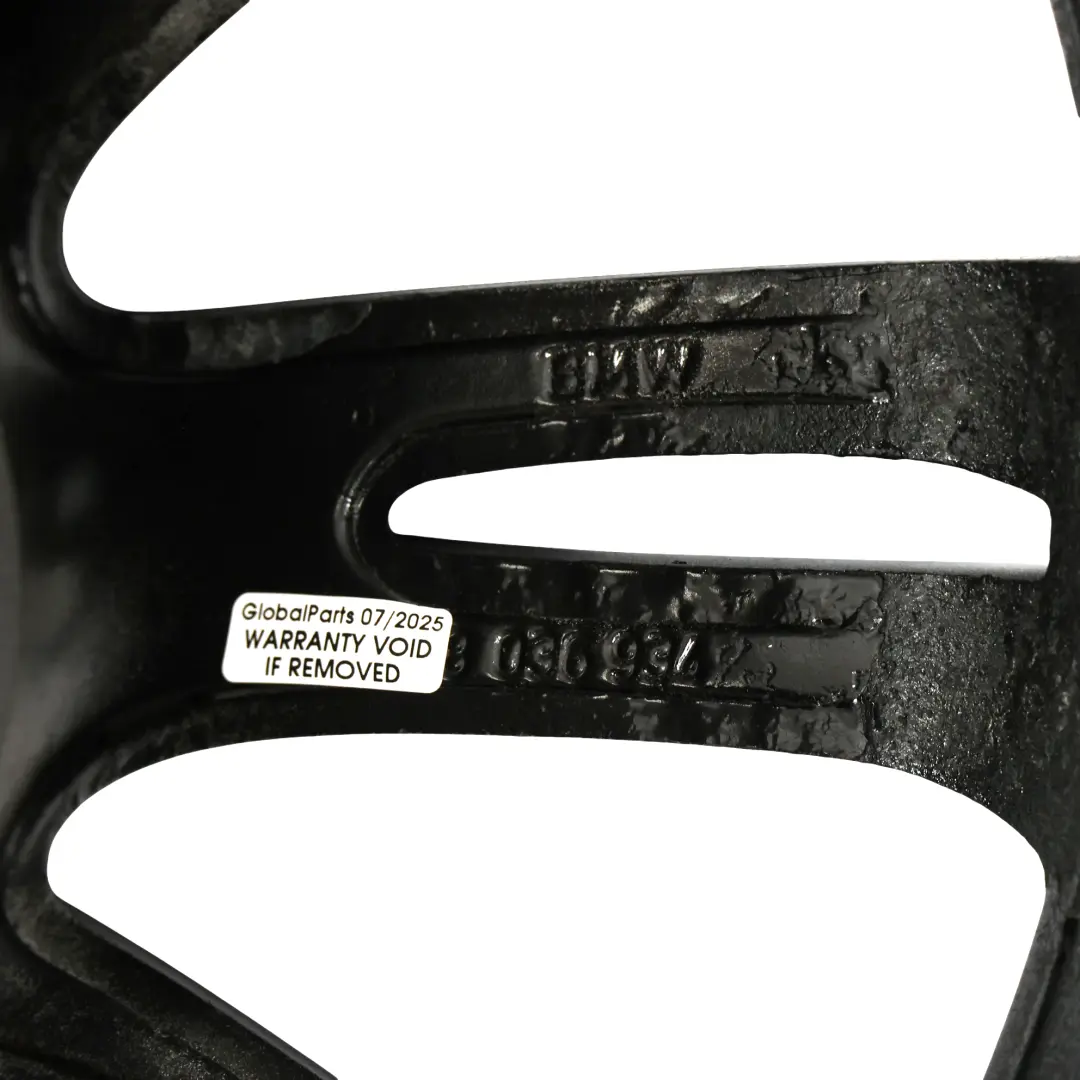 BMW E90 E91 E92 Black Rear Alloy Wheel Rim 18" 8,5J ET:37 M Spider Spoke 193 - SKU 8036934-3 - Part number 8036934